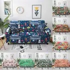 Christmas Decorations Elastic Sofa Cover Couch Cover 1/2/3/4 Seater Xmas Decor