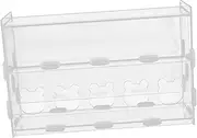 Totority Clear Acrylic Rutin Chicken Feeder Box Durable Pet Water Holder for Birds Lightweight and Easy to Clean for Rutin Chickens Parrots and Pigeons