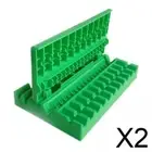 2 skewers kebab maker barbecue meat skewer machine Green