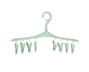 Mbg Clothes Hanger Windproof Creative Useful Closet Organizer Space Saver Clothing Hanger for Home-Green - Green