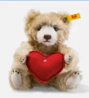Steiff Teddy Bear With Heart Cinnamon 18cm EAN 040122