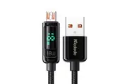 Mcdodo 18W Digital Pro USB To Micro USB Fast Charging Cable Charger For Android Samsung (Black)