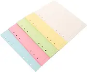 DOITOOL 100 Sheets Loose Leaf Paper Color Options Punched Lined Pages for Binders Planners and Journals for Organizing Notes and Everyday Use