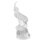 Lalique Crystal Ibex Sculpture
