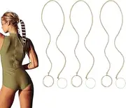 Spiral Hair Tie for Sports Tangle-free Ponytail Holders Elastic Braided Hair Ties for Gym Swimming (Beige, One size)
