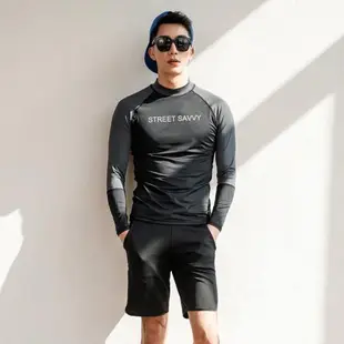 韓國新款防曬速干情侶潛水服女分體長袖長褲游泳衣水母衣浮潛服男