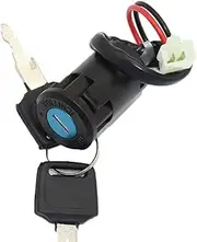 Ignition Key Switches ATV Ignition Key Switch Universal 2 Wires Ignition Keys Start Switch Lock Key Ignition Barrel Key Switch
