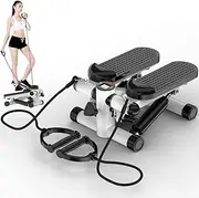 2In1 Stepper with Electric Ropes, mini Exercise Bike Multifunction Pedal Indoor Fitness Machines Arm and Leg Trainer, mi