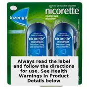 Nicorette Quit Smoking Cooldrops Icy Mint 2mg 80 Nicotine Lozenges