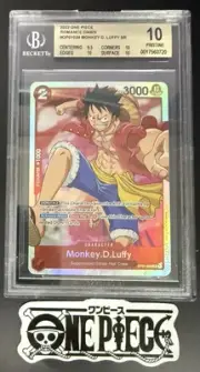 BGS 10 One Piece OP01-024 SR Monkey.D.Luffy - English - Romance Dawn