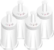 [Ouxunus] Filter - Replacement Water Filter Compatible with Breville Sage Claro Swiss For Oracle, Barista & Bambino - Compare to Part #BES008WHT0NUC1. Pack of 4（First use without adding coffee powder）