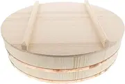 Tachibana Container, Sushi Tub, Copper Taga, Lid Included, Rice Table, Made in Japan, Approx. 16.5 inches (42 cm), Approx. 0.6 inches (1.5 cm), Natural