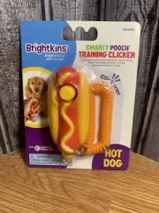 Brightkins Smarty Pooch Hot Dog Training Clicker - Fun Looking Dog Trainer (NEW)