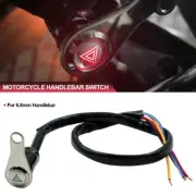 12V Motorcycle Switch Self-locking Switch Handlebar Mount Push Button ON+OFF
