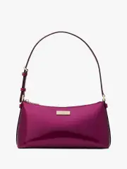 Kenzie Patent Fabric Shoulder Bag