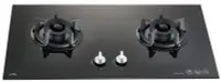 在飛比找Yahoo!奇摩拍賣優惠-《日成》喜特麗二口大面板檯面式瓦斯爐 黑玻璃面板 易潔系列 