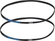 uxcell 2pcs 246XL Rubber Timing Belt 123 Teeth 10mm Width 5.08mm Pitch Synchronous Closed Loop Geared Drive Belt Black for Industrial