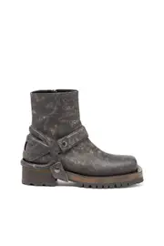 [Diesel] Diesel - D-Texan-Harness boots in distressed leather - Boots - Man - Brown 43 Brown