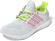 [adidas] Women's Ultraboost 1.0 Sneaker, White/Bliss Pink/Lucid Lemon, 6.5