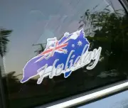 5 Star Holiday Australian Made Southern Cross Aussie Flag Souvenir Car Sticker