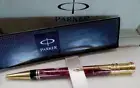 PARKER DUOFOLD BALLPOINT PEN RED/GOLD NEW IN BOX LOT K48
