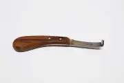 Hoof Knife, Narrow Edge with Right hand wooden handle Tasrou Brand Veterinary
