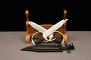 Wing Chun Knives Knife Chinese Butterfly Sword Set Folded Steel Blade Kung Fu