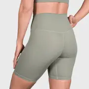 [TWL] TWL - WOMEN'S HIGH WAISTED EXTRA LONG BALANCE SHORTS - MINK GREY