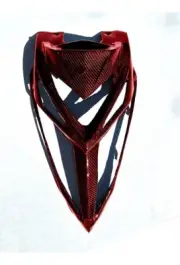 For Yamaha Raptor 700R Front Grill Nose Hood 2013-2024 Red Real Carbon Fiber