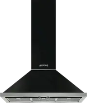 Smeg Portofino 90cm Canopy Rangehood Black