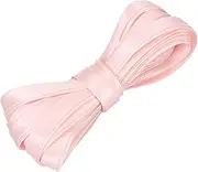 uxcell Double Fold Bias Tape for Sewing 2/5 Inch x 5.5 Yards Satin Pre-fold Continuous Binding Tape for Seaming Quilting Hemming Binding DIY Crafts, Light Pink