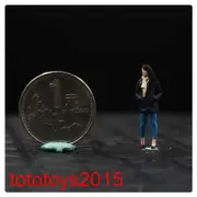 1/43 1/64 1/87 Backpack girl Scene Miniatures Figures Doll For Cars Vehicles Toy