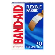 Band-Aid Brand Sterile Flexible Fabric Adhesive Bandages, Comfortable Flexible