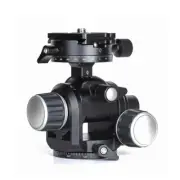 GH-PRO Geared Tripod Head Panoramic Tripod Head Load 5KG For SLR Camera