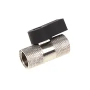 Alphacool G1/4" 2-way Ball Valve, Chrome