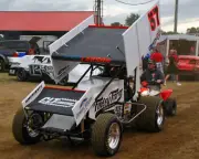 KYLE LARSON #57 FINLEY FARMS SPECIAL WoO SPRINT CAR 8X10 GLOSSY PHOTO #A5
