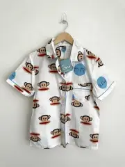 New Paul Frank Julius Classic Sleepwear PJ Pyjama Top Shirt Size XS Cotton