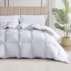 MARTHA STEWART Goose Feather and Down Fiber Comforter Queen Size - Luxurious ...