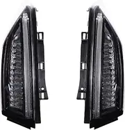 Car Accessories Animation LED Trailer Lights Tail Lamp Rear DRL Signal Automotive Plug And Play Compatible With Cadillac ATS-L 2014-2017 tail lights(BLACK Light 2PCS)