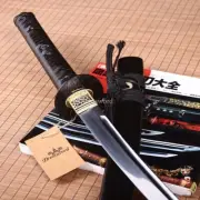 9260 Spring Steel KO Katana Japanese Samurai Sword Battle Ready Black