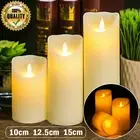 Flameless LED Candle WarmWhite Moving Dancing Wick Candles Weding