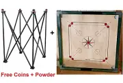 32 Inch Carrom Board + Stand + Coins Striker + Powder- Brand New HQ- Full Size