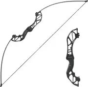 TOPARCHERY Archery Takedown Recurve Bow Hunting Long Bow Alloy Riser - Right Han