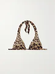 [Dolce & Gabbana] Dolce & Gabbana - Leopard-print Halterneck Bikini Top - Leopard print - 3 3 Animal print