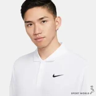 Nike 男裝 短袖 Polo衫 排汗 刺繡 白黑 DH0858-100