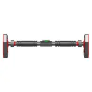 ((65‑100M Black Red)Doorway Pull Up Bar Chin Up Bar Total Upper Body Workou WP