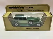 LESNEY MATCHBOX MODELS OF YESTERYEAR 1930 Y4 DUESENBERG LIME GREEN Rear Panel MB