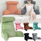 Reading Pillow TV Bed Rest Memory Foam with Arms Rests Neck Roll Back Support US