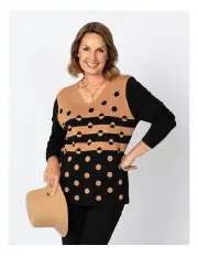 [Fella Hamilton] Nero V-Neck Sweater in Multi