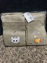 36PCS Easter Burlap Bags with Drawstring (3.93x6.1 Inch)